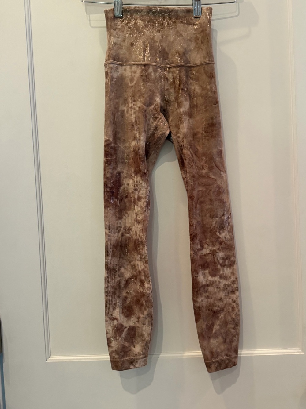 Lululemon Align HR leggings Pants Shine Diamond Dye Misty Shell Cacao Diffuse, 0